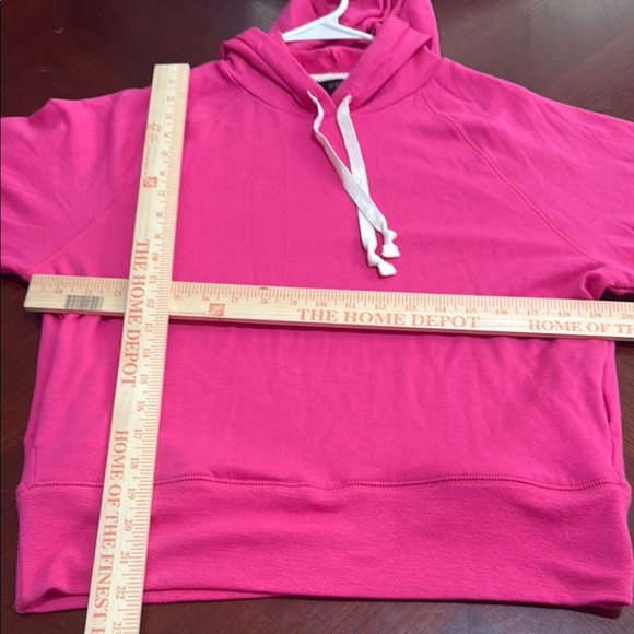 J. Crew Pink Hoodie with pockets Barbie pink barbiecore soft - Picture 9 of 10